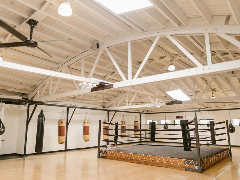 Detailed view of training equipment and clean space